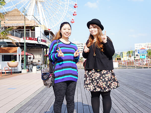 カローラルミオン トヨタ 四角い形がカッコイイ！ ミズキさん（左) Okinawa's SnapShot