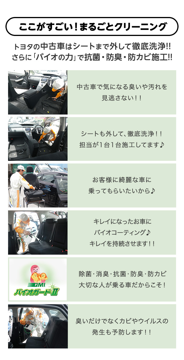 ここがすごい！まるごとクリーニング！